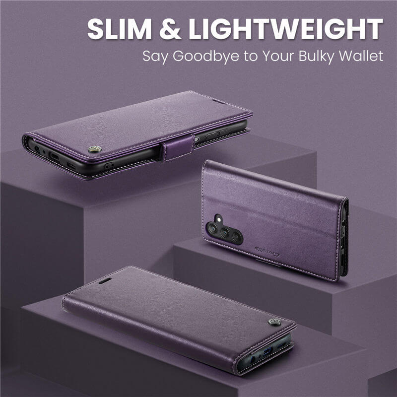 CaseMe Samsung Galaxy A25 Wallet RFID Blocking Magnetic Buckle Case - Image 3