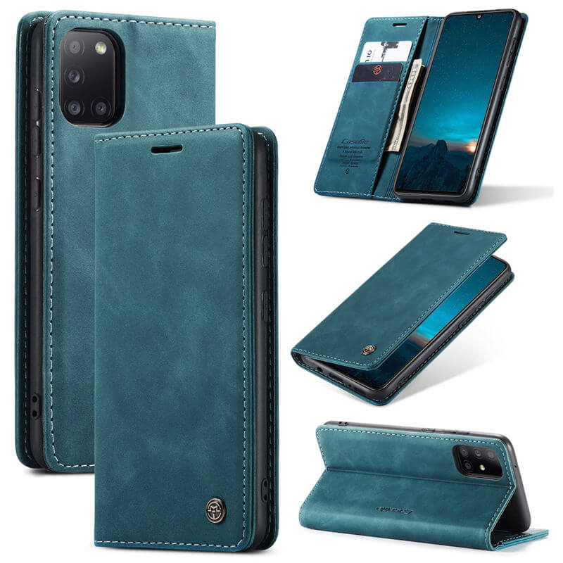CaseMe Samsung Galaxy A31 Wallet Suede Leather Case