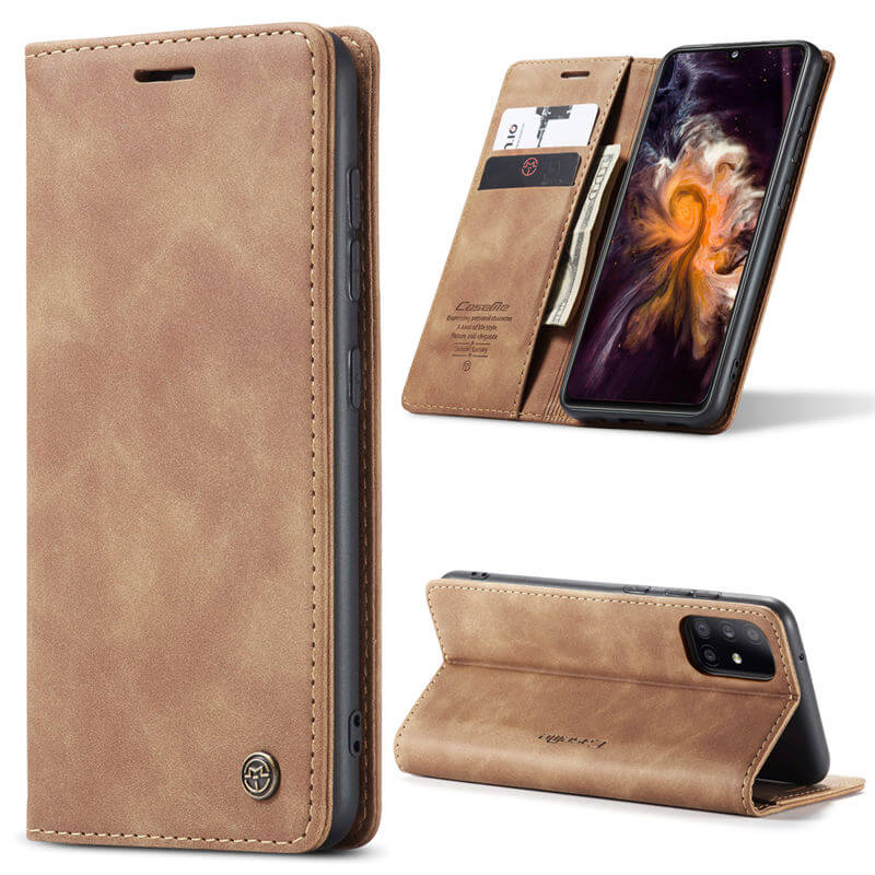 CaseMe Samsung Galaxy A31 Wallet Suede Leather Case - Image 13