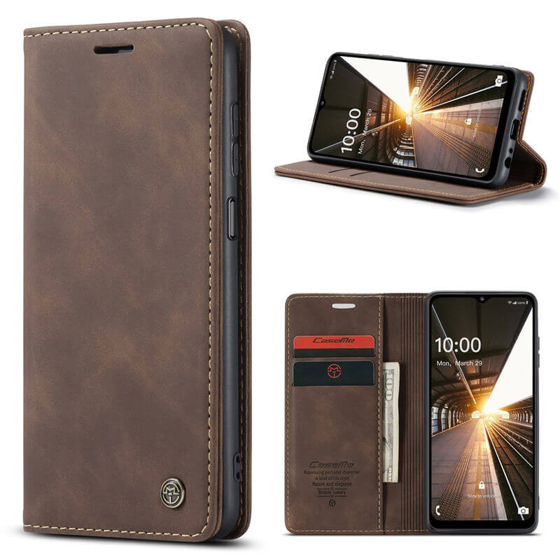 CaseMe Samsung Galaxy A32 5G Wallet Suede Leather Case - Image 11