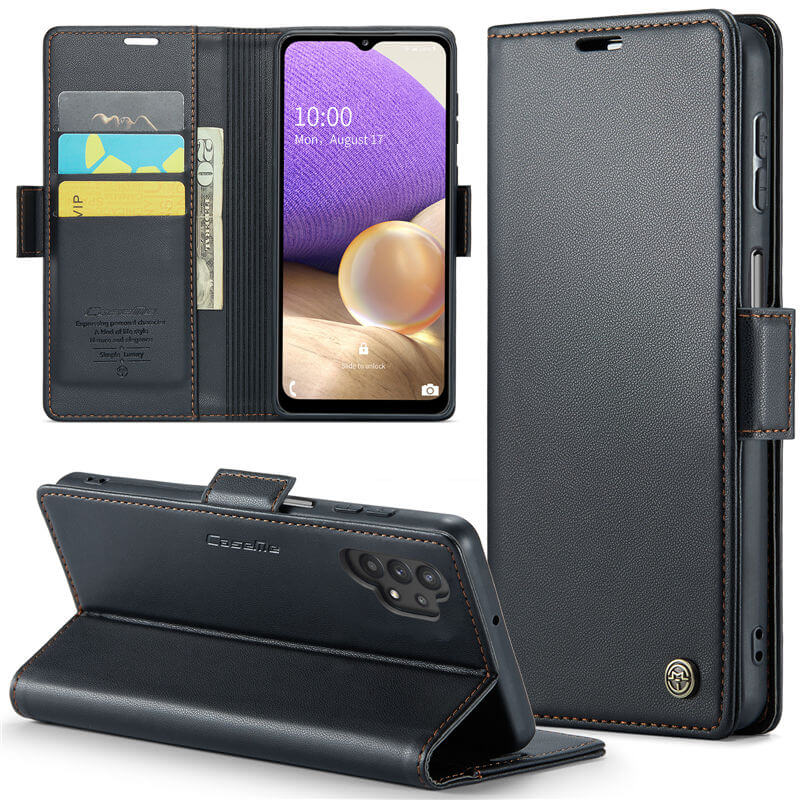 CaseMe Samsung Galaxy A32 5G Wallet RFID Blocking Magnetic Buckle Case - Image 13