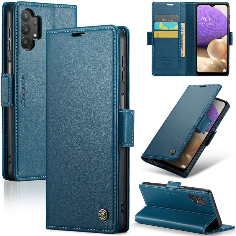 CaseMe Samsung Galaxy A32 5G Wallet RFID Blocking Magnetic Buckle Case