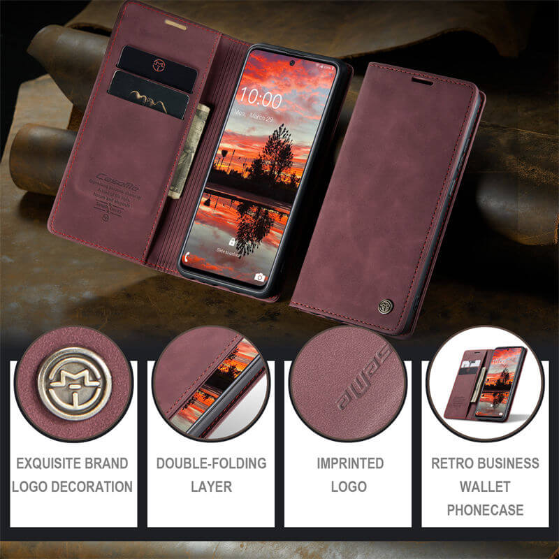 CaseMe Samsung Galaxy A33 5G Wallet Suede Leather Case - Image 8