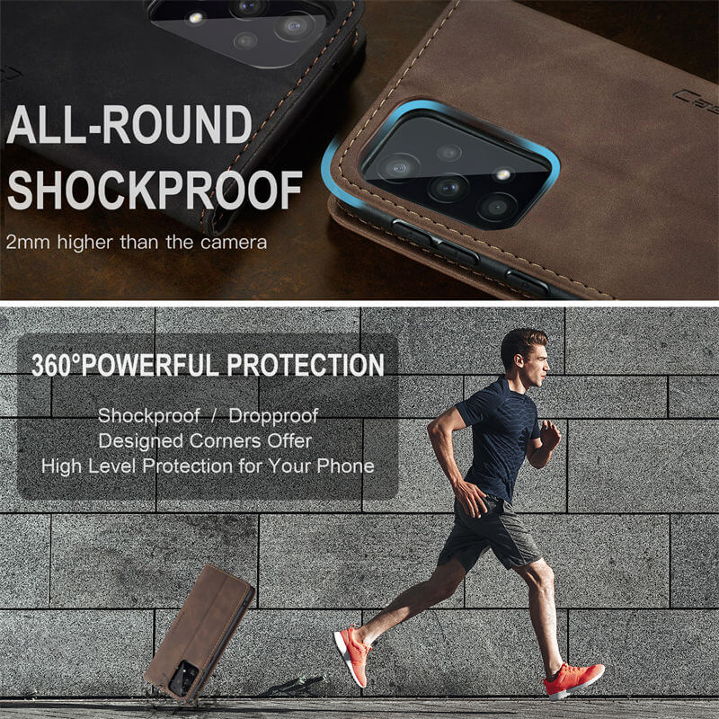 CaseMe Samsung Galaxy A33 5G Wallet Suede Leather Case - Image 9