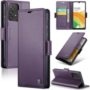 CaseMe Samsung Galaxy A33 5G Wallet RFID Blocking Magnetic Buckle Case