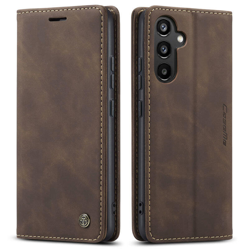 CaseMe Samsung Galaxy A34 Wallet Suede Leather Case - Image 11