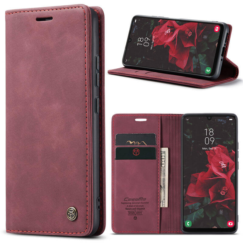 CaseMe Samsung Galaxy A34 Wallet Suede Leather Case - Image 12
