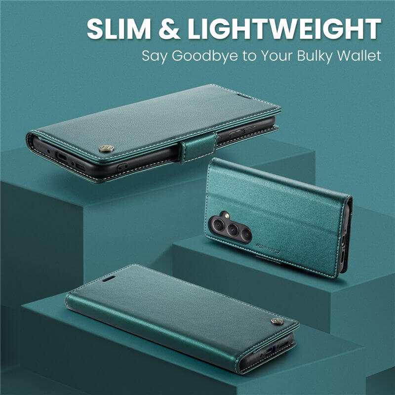 CaseMe Samsung Galaxy A34 Wallet RFID Blocking Magnetic Buckle Case - Image 3