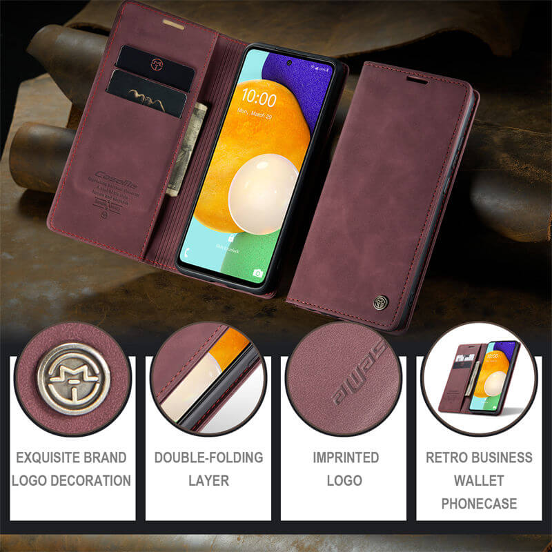 CaseMe Samsung Galaxy A40 Wallet Suede Leather Case - Image 9