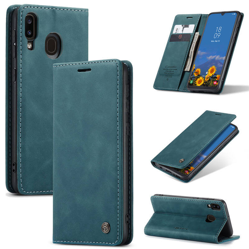 CaseMe Samsung Galaxy A40 Wallet Suede Leather Case