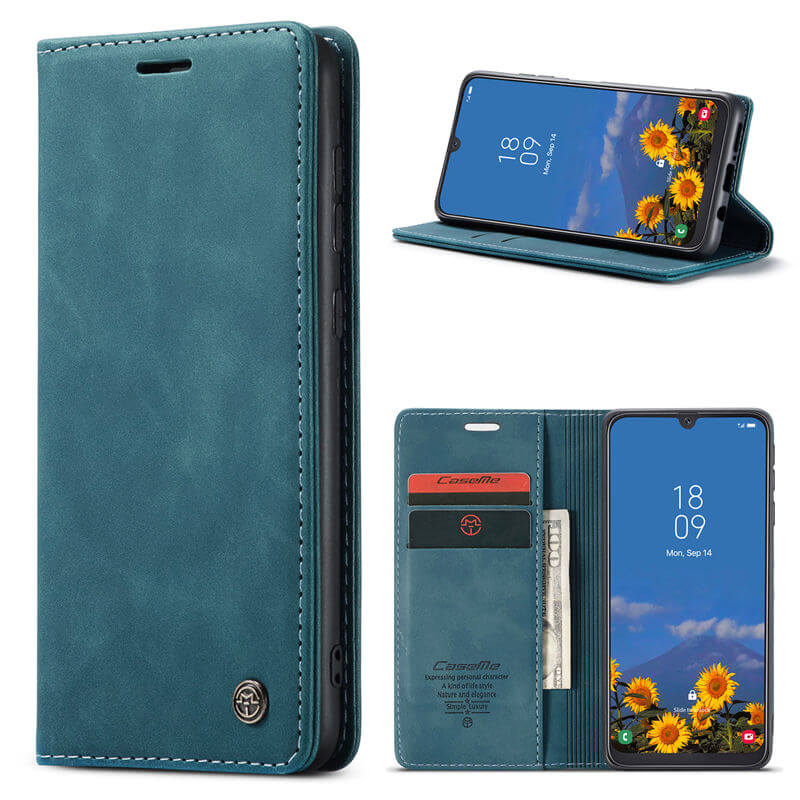 CaseMe Samsung Galaxy A40 Wallet Suede Leather Case - Image 11
