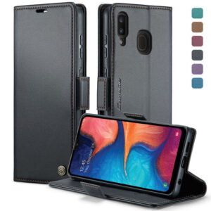 CaseMe Samsung Galaxy A40 Wallet RFID Blocking Magnetic Buckle Case