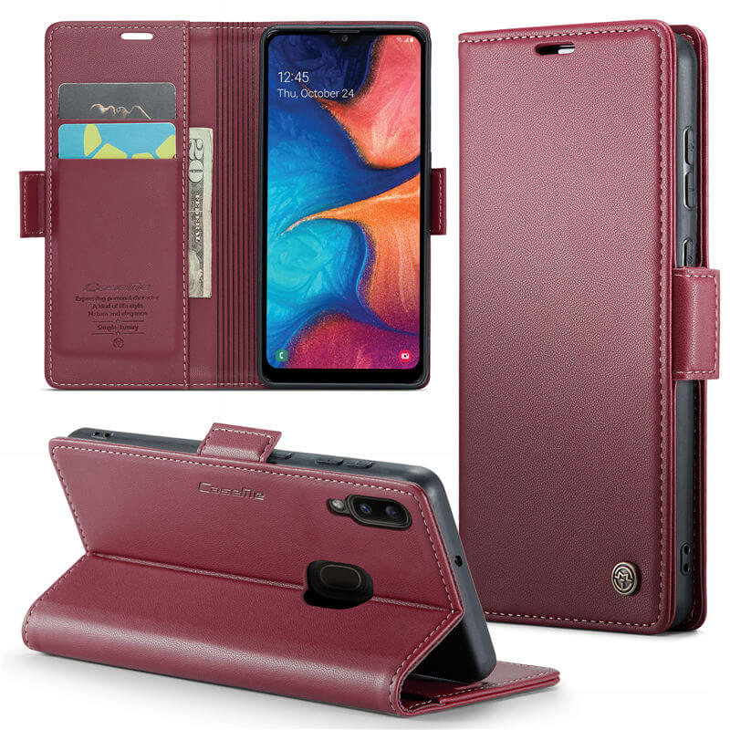 CaseMe Samsung Galaxy A40 Wallet RFID Blocking Magnetic Buckle Case - Image 13