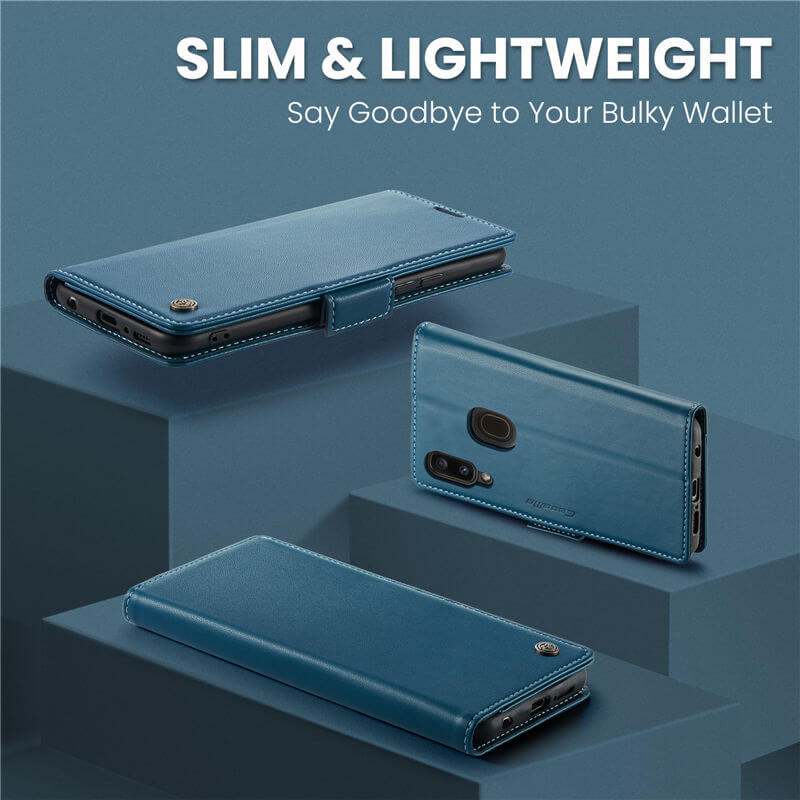 CaseMe Samsung Galaxy A40 Wallet RFID Blocking Magnetic Buckle Case - Image 3