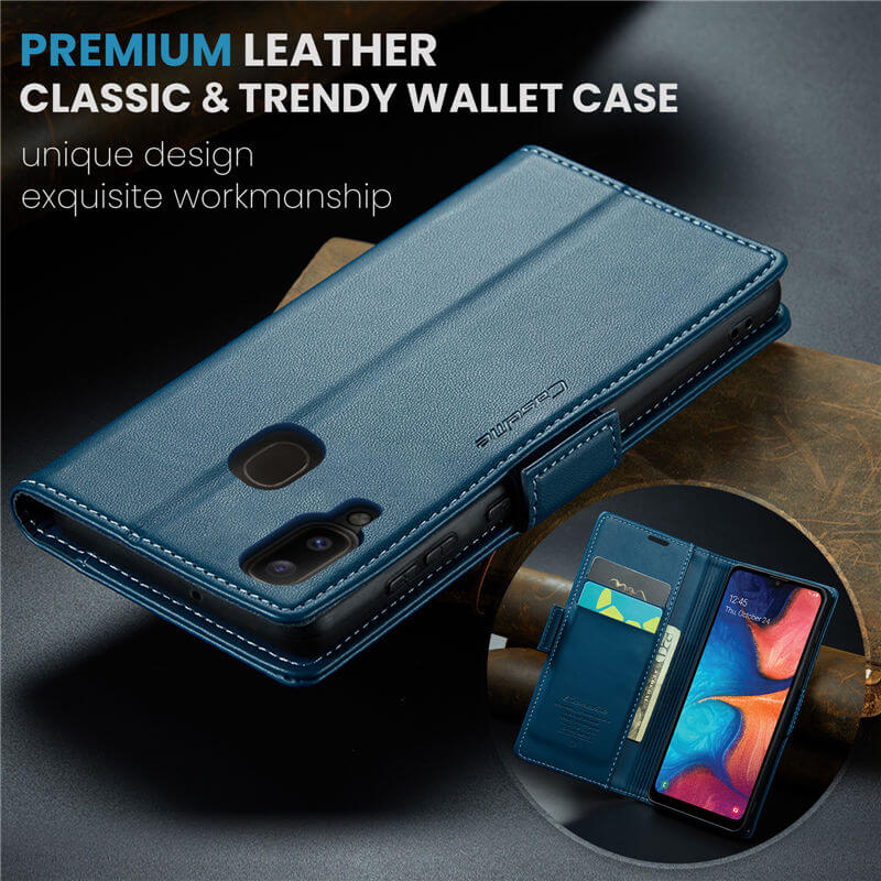 CaseMe Samsung Galaxy A40 Wallet RFID Blocking Magnetic Buckle Case - Image 9