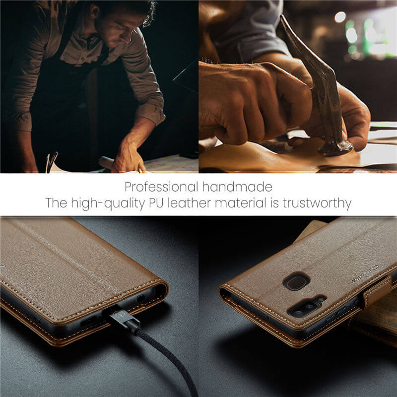 CaseMe Samsung Galaxy A40 Wallet RFID Blocking Magnetic Buckle Case - Image 10