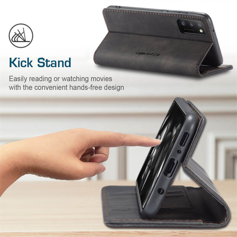 CaseMe Samsung Galaxy A41 Wallet Suede Leather Case - Image 5