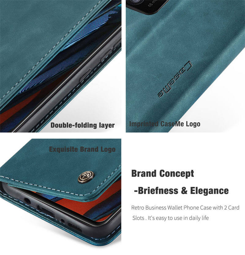 CaseMe Samsung Galaxy A41 Wallet Suede Leather Case - Image 6