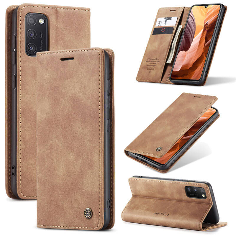 CaseMe Samsung Galaxy A41 Wallet Suede Leather Case