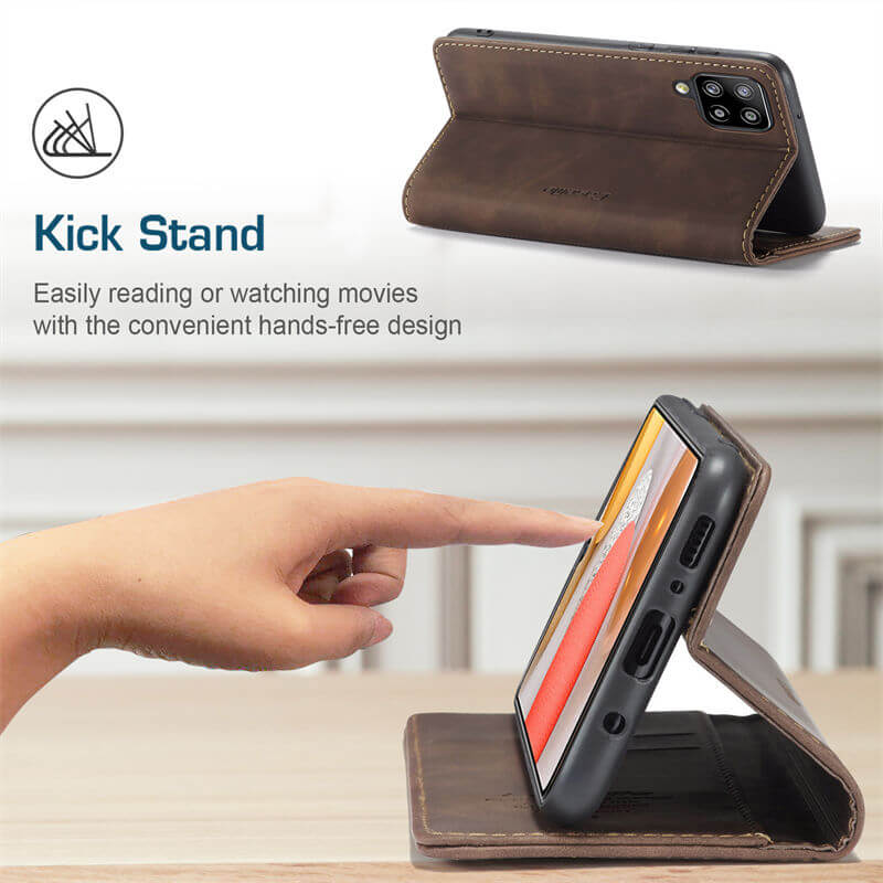 CaseMe Samsung Galaxy A42 5G Wallet Suede Leather Case - Image 5
