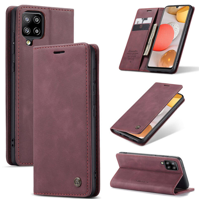 CaseMe Samsung Galaxy A42 5G Wallet Suede Leather Case
