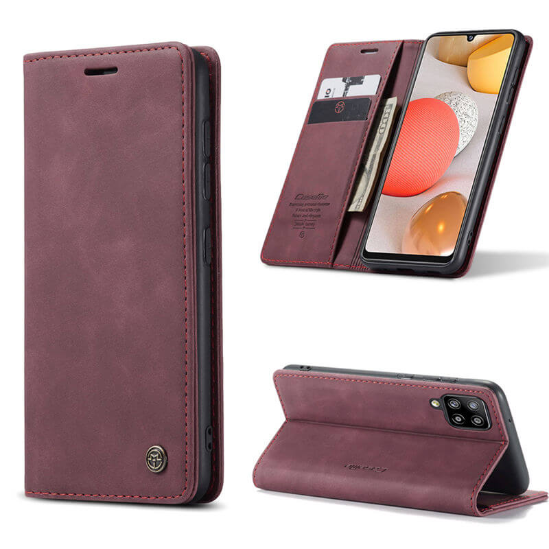 CaseMe Samsung Galaxy A42 5G Wallet Suede Leather Case - Image 11