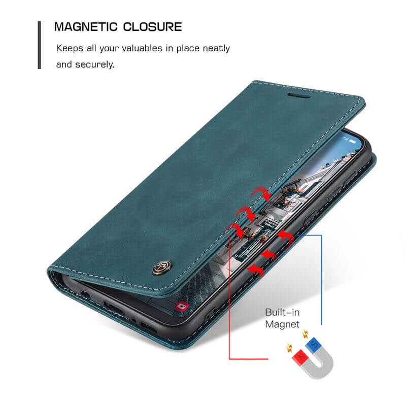 CaseMe Samsung Galaxy A50 Wallet Suede Leather Case - Image 7