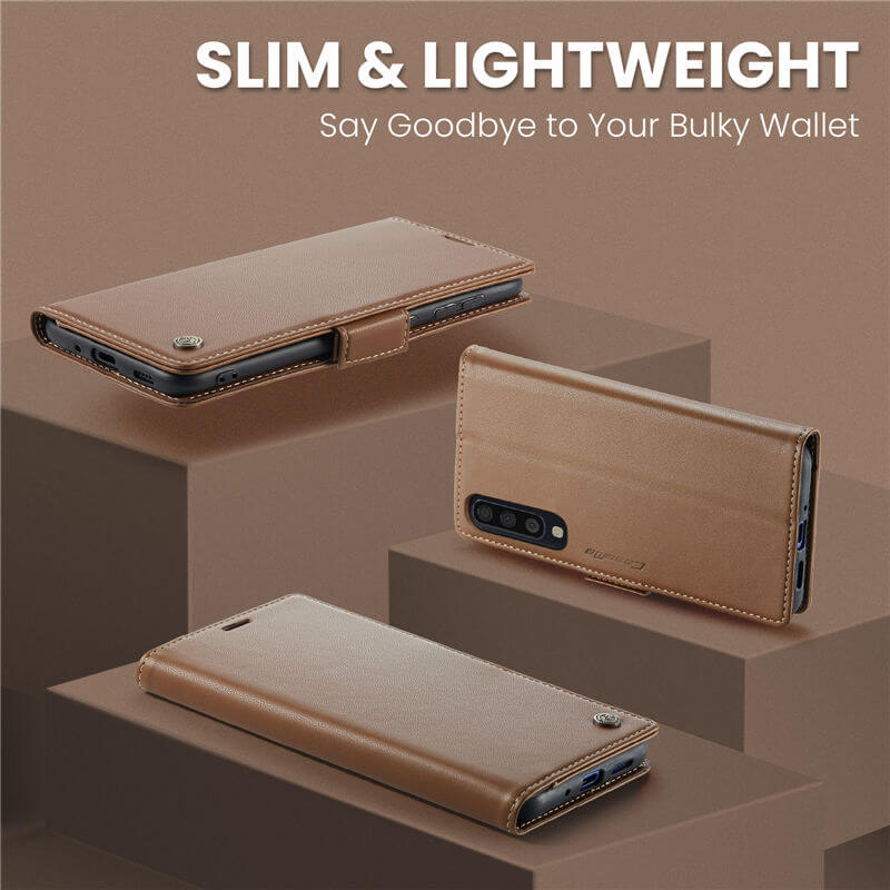 CaseMe Samsung Galaxy A50 Wallet RFID Blocking Magnetic Buckle Case - Image 3