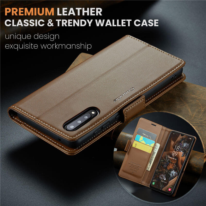 CaseMe Samsung Galaxy A50 Wallet RFID Blocking Magnetic Buckle Case - Image 9