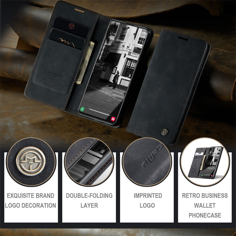 CaseMe Samsung Galaxy A51 4G Wallet Suede Leather Case - Image 10