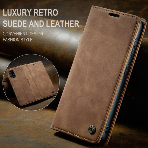 Alternative view of CaseMe Samsung Galaxy A51 4G Wallet Suede Leather Case