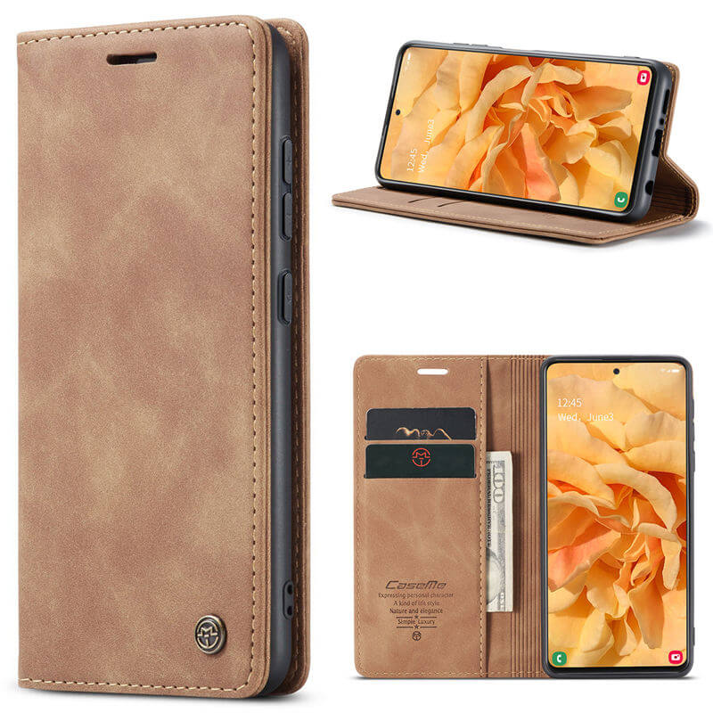 CaseMe Samsung Galaxy A51 4G Wallet Suede Leather Case - Image 12