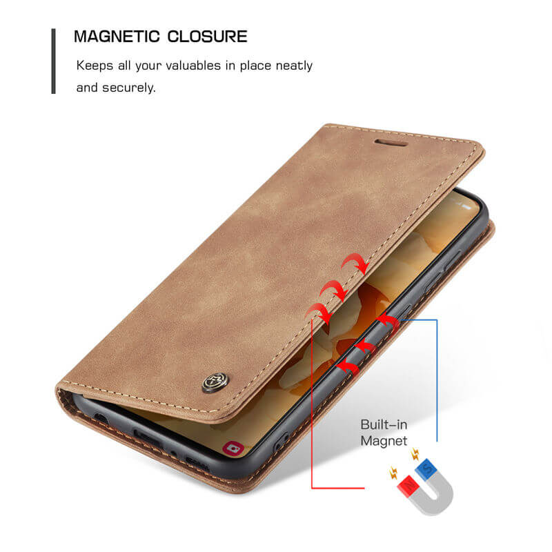 CaseMe Samsung Galaxy A51 4G Wallet Suede Leather Case - Image 7