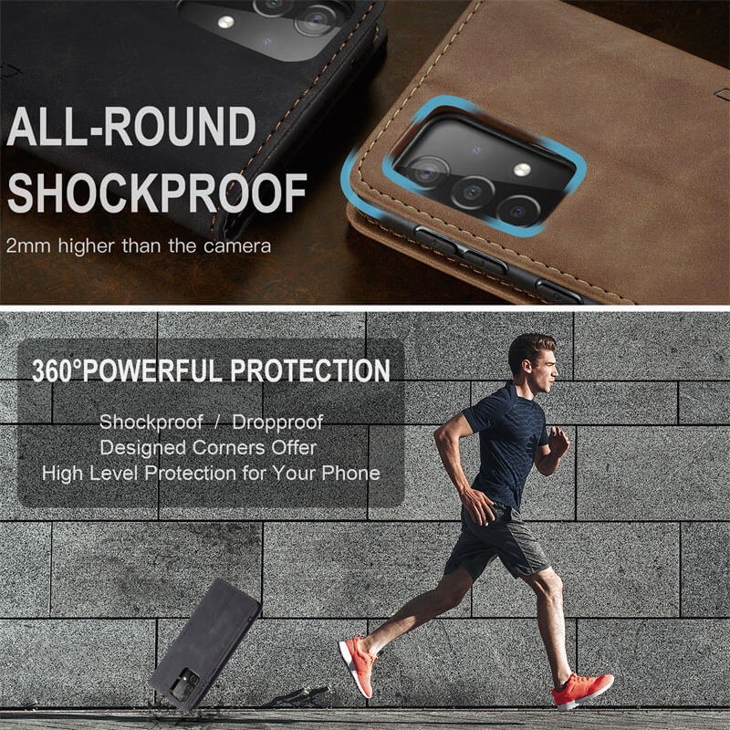 CaseMe Samsung Galaxy A52 Wallet Suede Leather Case - Image 9