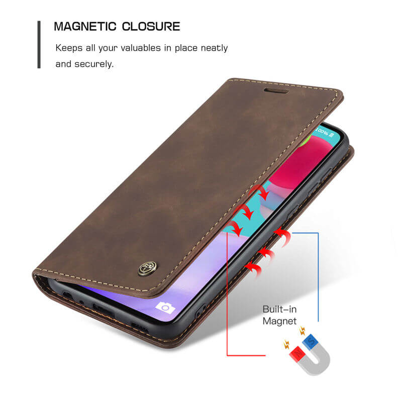 CaseMe Samsung Galaxy A52 Wallet Suede Leather Case - Image 7