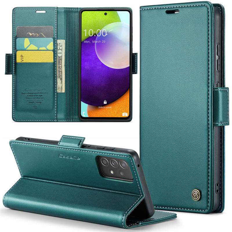 CaseMe Samsung Galaxy A52 Wallet RFID Blocking Magnetic Buckle Case - Image 13