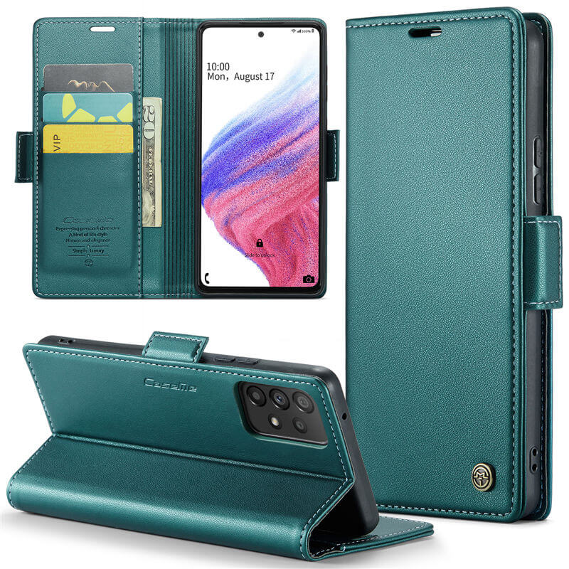 CaseMe Samsung Galaxy A53 5G Wallet RFID Blocking Magnetic Buckle Case - Image 13
