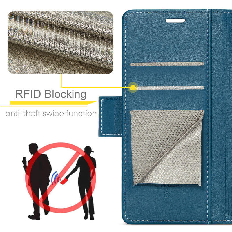 CaseMe Samsung Galaxy A53 5G Wallet RFID Blocking Magnetic Buckle Case - Image 5
