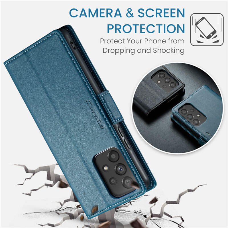 CaseMe Samsung Galaxy A53 5G Wallet RFID Blocking Magnetic Buckle Case - Image 11