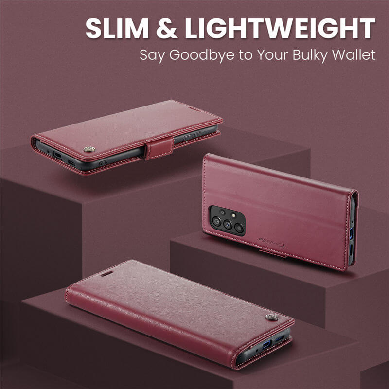 CaseMe Samsung Galaxy A53 5G Wallet RFID Blocking Magnetic Buckle Case - Image 3
