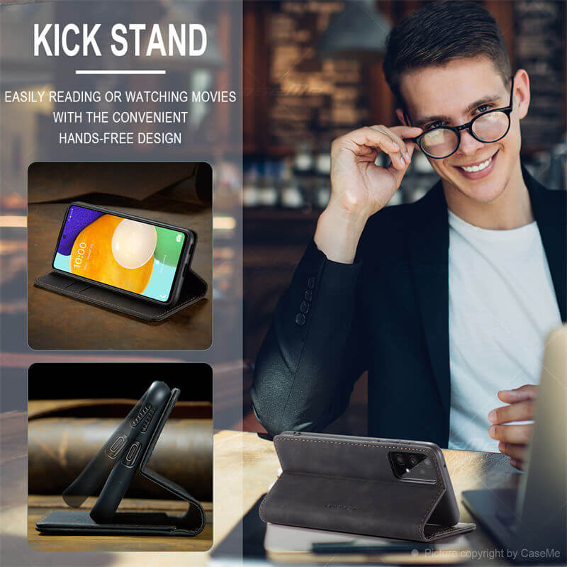 CaseMe Samsung Galaxy A53 5G Wallet Suede Leather Case - Image 4