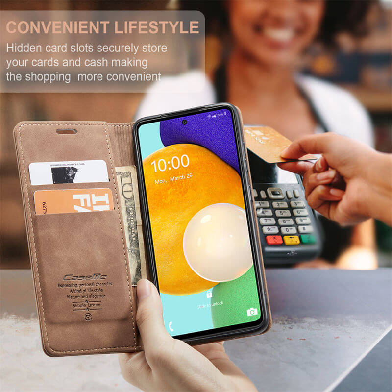 CaseMe Samsung Galaxy A53 5G Wallet Suede Leather Case - Image 6