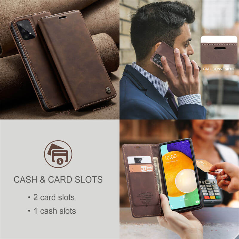 CaseMe Samsung Galaxy A53 5G Wallet Suede Leather Case - Image 7