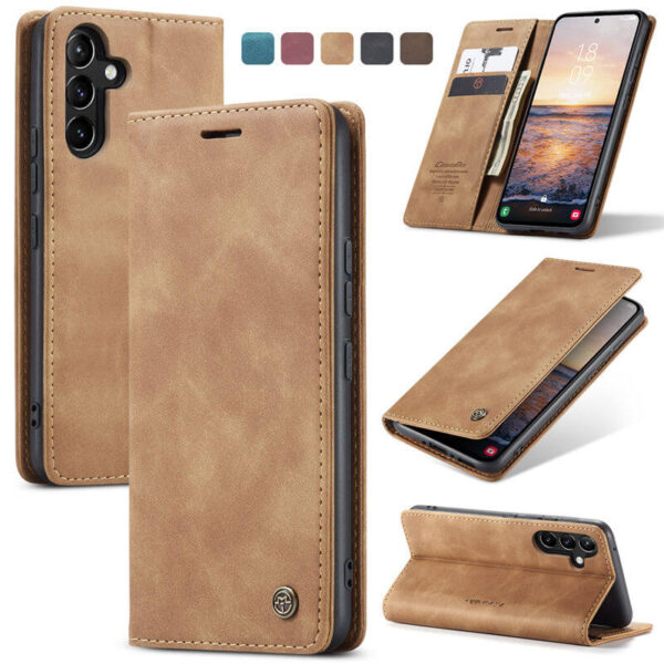 CaseMe Samsung Galaxy A54 Wallet Suede Leather Case