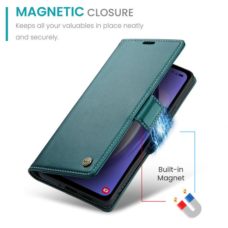 CaseMe Samsung Galaxy A54 Wallet RFID Blocking Magnetic Buckle Case - Image 8