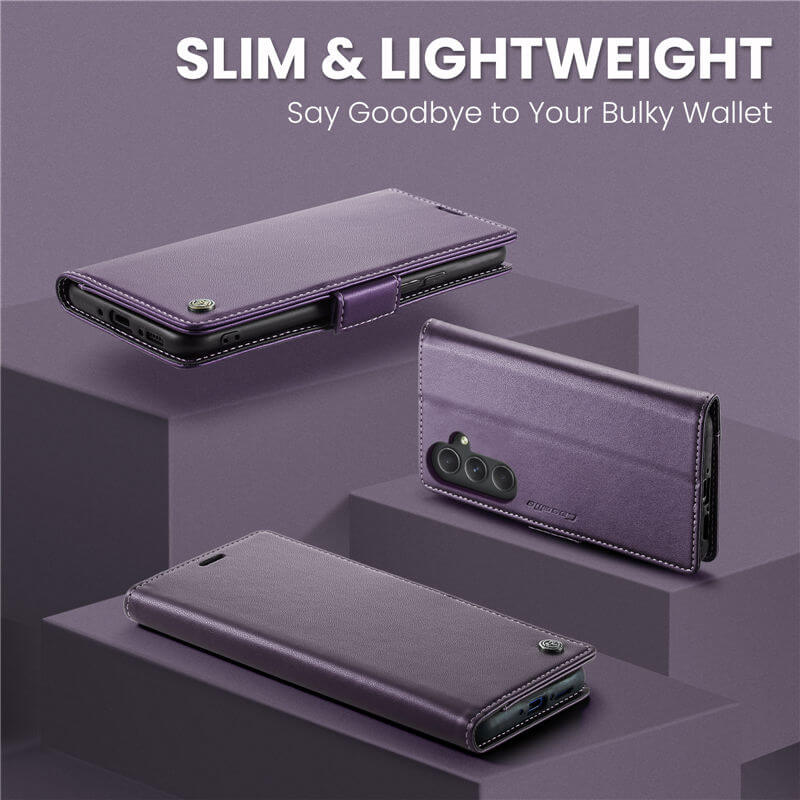 CaseMe Samsung Galaxy A54 Wallet RFID Blocking Magnetic Buckle Case - Image 3