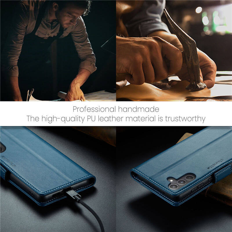CaseMe Samsung Galaxy A55 Wallet RFID Blocking Magnetic Buckle Case - Image 11