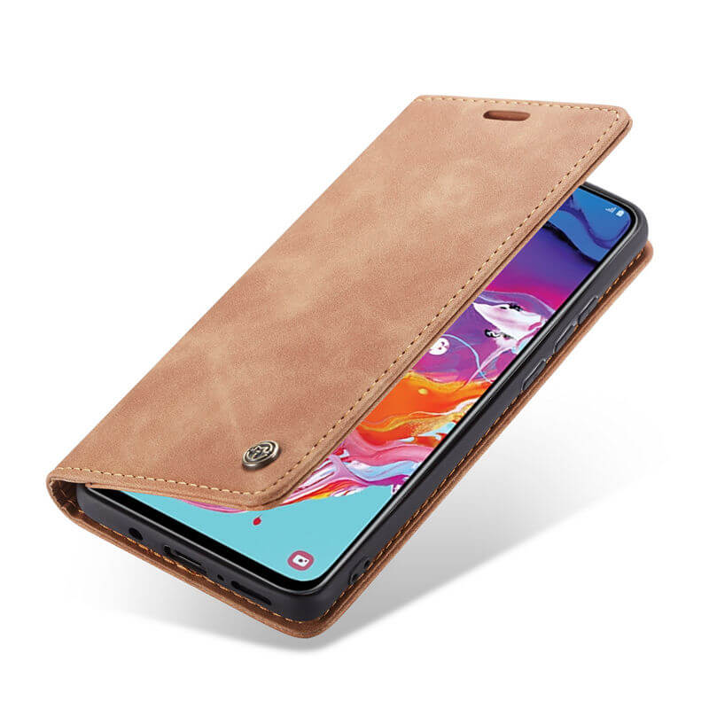CaseMe Samsung Galaxy A70 Wallet Suede Leather Case - Image 7