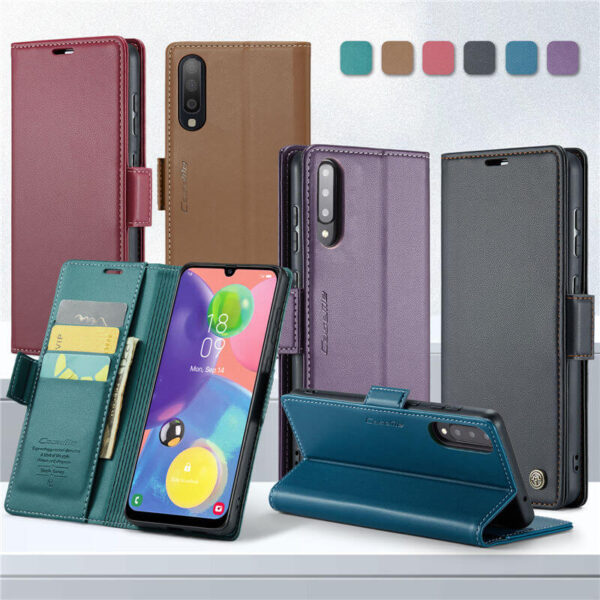 Alternative view of CaseMe Samsung Galaxy A70 Wallet RFID Blocking Magnetic Buckle Case