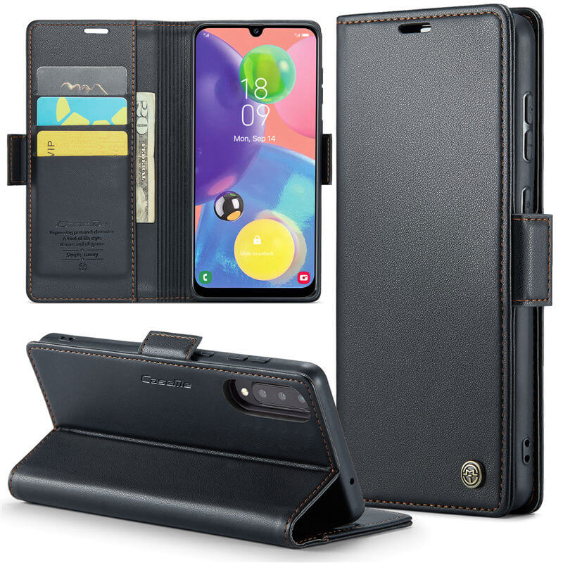 CaseMe Samsung Galaxy A70 Wallet RFID Blocking Magnetic Buckle Case - Image 13